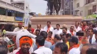 बारां: नेशनल हेराल्ड मामले को लेकर भाजपा कार्यकर्ताओं ने प्रताप चौक पर राहुल गांधी का पुतला फूंका