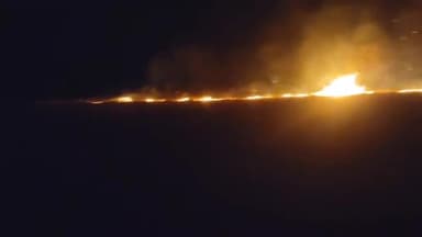 कनवास: खेड़ली स्थित खेत में उगे चारे में लगी आग, दमकल ने पाया काबू