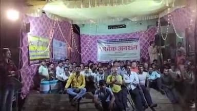 सोहागपुर: किरण टॉकीज के पास नव दुर्गा उत्सव समिति का क्रमिक अनशन 19वें दिन भी जारी