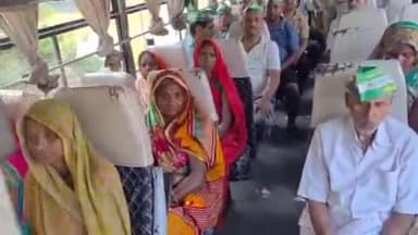 बेनीपुर: बेनीपुर विधानसभा क्षेत्र से सैकड़ों लोग पीएम के कार्यक्रम में शामिल होने के लिए हुए रवाना