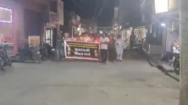 मारवाड़ जंक्शन: मारवाड़ जंक्शन में पूर्व विधायक खुशवीर सिंह के नेतृत्व में कांग्रेस जनों ने पहलगाम हमले के विरोध में निकाला कैंडल मार्च