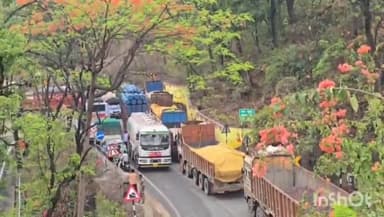 केशकाल: NH-30 केशकाल घाटी में जाम लगने का सिलसिला नहीं थम रहा, रविवार को सुबह फिर लगा मेगा जाम