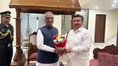 गुड़ामालानी: राज्य मंत्री केके विश्नोई ने जयपुर में सिक्किम के राज्यपाल ओमप्रकाश माथुर से मुलाकात कर सकारात्मक चर्चा की