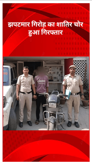 सरस्वती विहार: शालीमार बाग थाना पुलिस ने झपटमार को गिरफ्तार किया, चोरी का मामला सुलझा