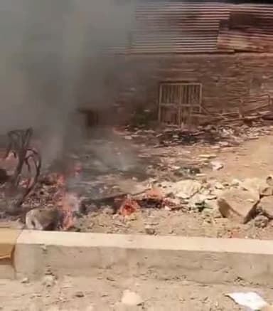 बारां: गणेश मेटल की गली में कबाड़ गोदाम में लगी आग, दमकल ने पाया आग पर काबू