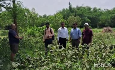 शिवहर: प्रखंड सह अंचल कार्यालय के लिए भूमि का बीडीओ ने किया निरीक्षण