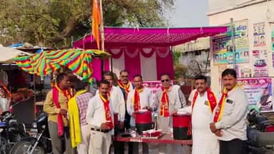 मांगरौल: भाजपा नेता विष्णु गौतम सीसवाली ने निशुल्क शीतल पेयजल व मूक पक्षियों के लिए परिडे बांधे