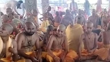 कोटा: शुक्रवार को रतनपुर महामाया मंदिर परिसर में 242 बटुकों का उपनयन संस्कार संपन्न