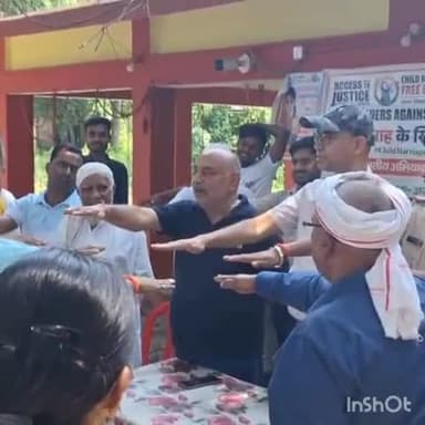 नरपतगंज: नरपतगंज थाना परिसर में बाल विवाह के खिलाफ किया गया जनसंवाद का आयोजन