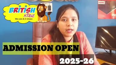 ADMISSHION OPEN | British kidz International Pre-School | for Enquiry Dial  87558 64446