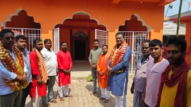 कटकमदाग: कटकमदाग के हाथामेढ़ी और शिवदयाल नगर में यज्ञ में शामिल हुए सांसद मनीष जायसवाल