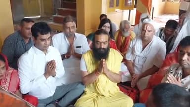 पुष्कर: पुष्कर स्थित राम धाम में पूजा अर्चना के साथ नौखंडी बालाजी मंदिर में अखंड रामायण पाठ का शुभारंभ हुआ