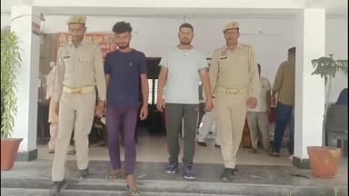 धनौरा: गजरौला में मारपीट कर शांति भंग करने वाले 2 आरोपियों को पुलिस ने गिरफ्तार कर किया चालान