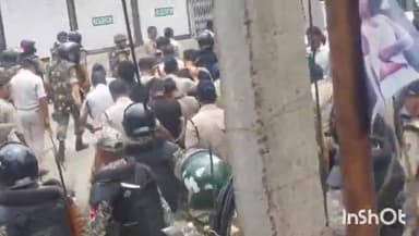 तराना: लव जिहाद के आरोपियों का बिछड़ोद गांव में भारी पुलिस बल के साथ जुलूस निकाला