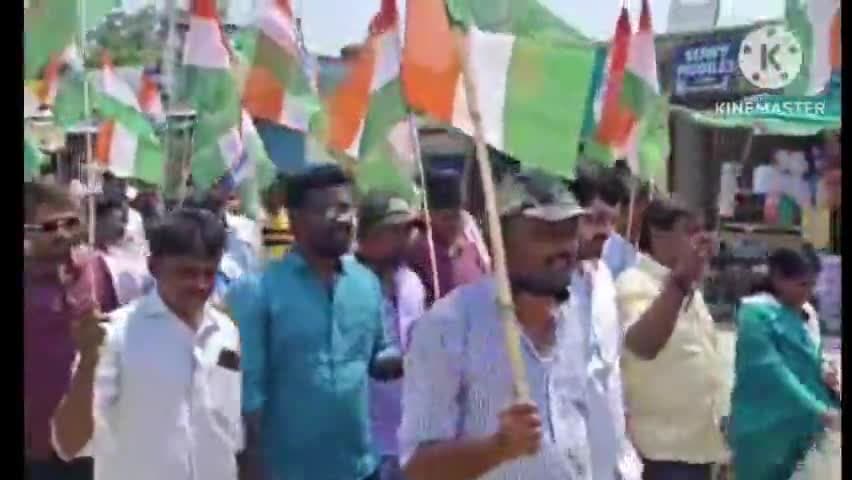గూడూర్: ఉగ్రదాడికి వ్యతిరేకంగా భారత సైన్యానికి మద్దతుగా గూడూరులో స్థానిక ప్రజలు జాతీయ జెండాలతో ర్యాలీ #operationsindoor