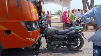 सिरोंज: कुरवाई रोड पर तेज रफ्तार बस और बाइक की टक्कर, पुलिस कांस्टेबल घायल