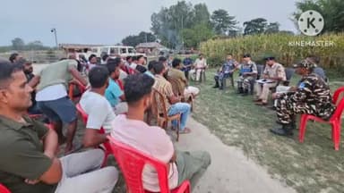 नरपतगंज: बसमतिया बॉर्डर क्षेत्र में पुलिस, एसएसबी, ईपीएफ व जनप्रतिनिधियों के साथ बैठक आयोजित