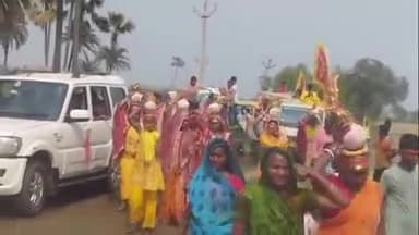रजौन: नवादा गोराडीह में श्रीराम कथा के लिए निकली भव्य कलश शोभायात्रा, बना भक्तिमय माहौल