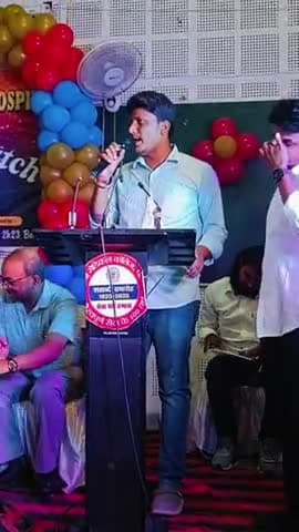 पीएमसीएच पटना में संबोधन करते हुए।