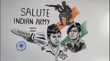 अमरोहा: अमरोहा शहर निवासी चित्रकार ने दीवार पर दिखाया भारत का पराक्रम, सर्जिकल स्ट्राइक की शेरनियों ने झुकाया पाकिस्तान