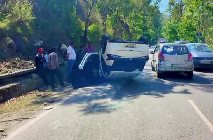 तकलेच: बजीर बावड़ी के पास राष्ट्रीय राजमार्ग 5 पर एक वाहन दुर्घटनाग्रस्त, कोई जानी नुकसान नहीं