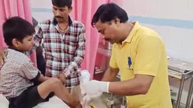 बांका: मेहरपुर गांव के पास टोटो से गिरकर एक छात्र घायल, अस्पताल में हुआ उपचार