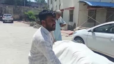 अजमेर: शहर के नारेली चौराहे पर हुआ भीषण सड़क हादसा, ट्रेलर चालक की मौके पर हुई मौत