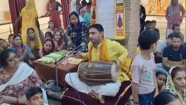 धनौरा: अमरोहा जनपद के गजरौला में खाटू श्याम मंदिर पर महिला संगीत कार्यक्रम का आयोजन हुआ