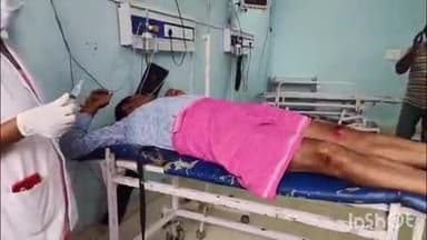 आरा: उदवंत नगर थाना क्षेत्र के पियनिया गांव के समीप हुए सड़क हादसे में बाइक सवार युवक जख्मी