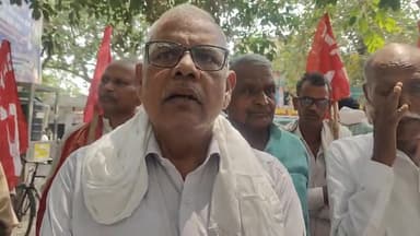 मज़दूर बिरोधी लेवर कोड़स रदद् करो के नारे लगाते हुएविधायक महानंद सिंह ने BJP के नीतियों के खिलाफ प्रतिरोध मार्च निकाले