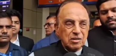 पटना ग्रामीण: पूर्व केंद्रीय मंत्री सुब्रमण्यम स्वामी पटना एयरपोर्ट पहुंचे, युद्ध विराम पर उठाए सवाल, कहा- ट्रंप से डरे मोदी