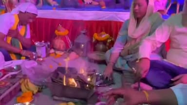 धनौरा: मां चामुंडा मंदिर में हवन पूजन का हुआ आयोजन