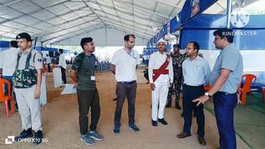 नवादा: नवादा के आईटीआई खेल मैदान में चल रही होम गार्ड भर्ती परीक्षा का डीएम ने लिया जायजा