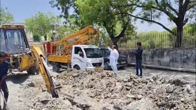 रामगंजमण्डी: रामगंजमंडी में ₹1 करोड़ से अधिक की लागत से बिछाई जा रही 3805 फीट लंबी पानी की पाइपलाइन, पालिका अध्यक्ष ने किया निरीक्षण