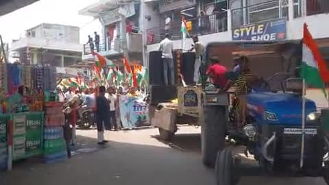 #ऑपरेशन #सिंदूर के कामयाबी पर #थावे मे निकला तिरंगा यात्रा