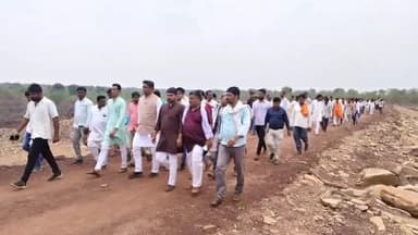 बटियागढ़: पाली पहुंचे दमोह सांसद राहुल सिंह, जूड़ी मध्यम सिंचाई परियोजना का लिया जायजा