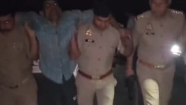 मथुरा: हत्या के मामले में वांछित 2 अपराधियों के साथ तीन थानों की पुलिस की SKS यूनिवर्सिटी के समीप हुई मुठभेड़