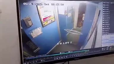 ग्रेटर नोएडा:-फ्यूजन होम्स सोसाइटी में फिर लिफ्ट अटकी,बच्ची 10 मिनट तक फंसी,वीडियो वायरल, मेंटेनेंस टीम ने निकाला बाहर।