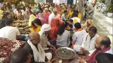 पथरिया: श्रीदेव संकट मोचन हनुमान मंदिर परिसर में चल रहा धार्मिक अनुष्ठान