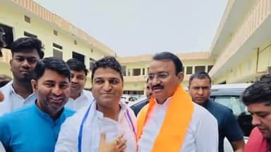 टोंक: उपमुख्यमंत्री प्रेमचंद बैरवा के टोंक पहुंचने पर भाजपा जिलाध्यक्ष के नेतृत्व में कार्यकर्ताओं ने किया स्वागत