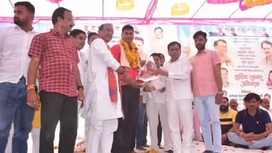 सीतामऊ: ग्राम संजीत में ₹1.59 करोड़ की लागत से बनने वाले आयुष्मान आयोग मंदिर का डिप्टी CM व सांसद ने किया भूमि पूजन