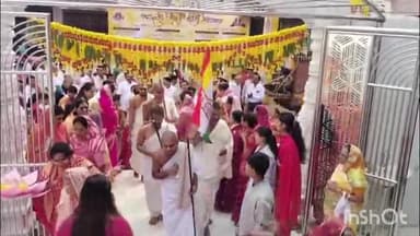 जगदलपुर: श्री धर्मनाथ जिनालय की 50वीं वर्षगांठ पर मंदिर में किया गया धार्मिक ध्वजारोहण