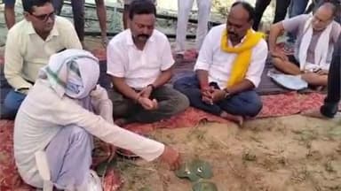 कादीपुर: विधानसभा क्षेत्र कादीपुर के क्षेत्रीय विधायक राजेश गौतम ने अंत्येष्टि स्थल का भूमि पूजन किया