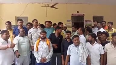 धनौरा: हिंदूवादी संगठनों ने तहसील पर किया प्रदर्शन, हिंदू युवतियों को बहला-फुसलाकर ले जाने के लगाए आरोप