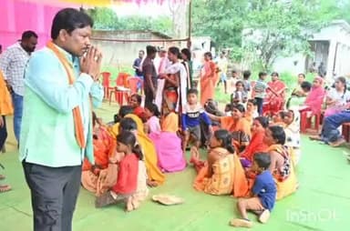 जगदलपुर: बस्तर सांसद महेश कश्यप ग्राम कुरंदी में भूमि पूजन कार्यक्रम में हुए शामिल