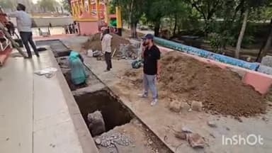 शाजापुर: मां राजराजेश्वरी मंदिर में शुरू हुआ सभामंडप का विस्तार कार्य, नवरात्रि से पहले होगा पूर्ण