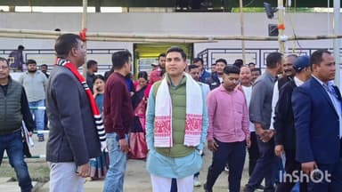 টেঙাখাত: দুলীয়াজানৰ নেহেৰু ময়দানত অনুষ্ঠিত হ'বলগীয়া ফুটবল প্ৰতিযোগিতা প্ৰস্তুতি বুজ ল'লে মন্ত্ৰী ৰূপেশ গোৱলাই
