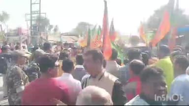 বলাগড়: বলাগড় বিডিও অফিসের সামনে মুখোমুখি তৃণমূল বিজেপি