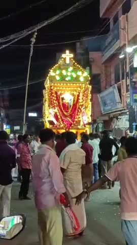 சுரண்டை புனித அந்தோனியார் திருத்தல திருவிழாவை முன்னிட்டு இன்று தேர்த்திருவிழா