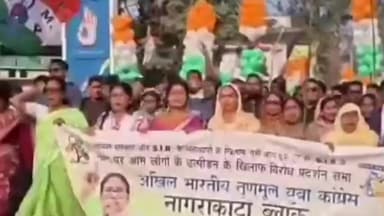 নাগরাকাটা: SIR নিয়ে হয়রানির অভিযোগ তুলে নাগরাকাটায় তৃণমূল যুব কংগ্রেসের প্রতিবাদ মিছিল ও সভা